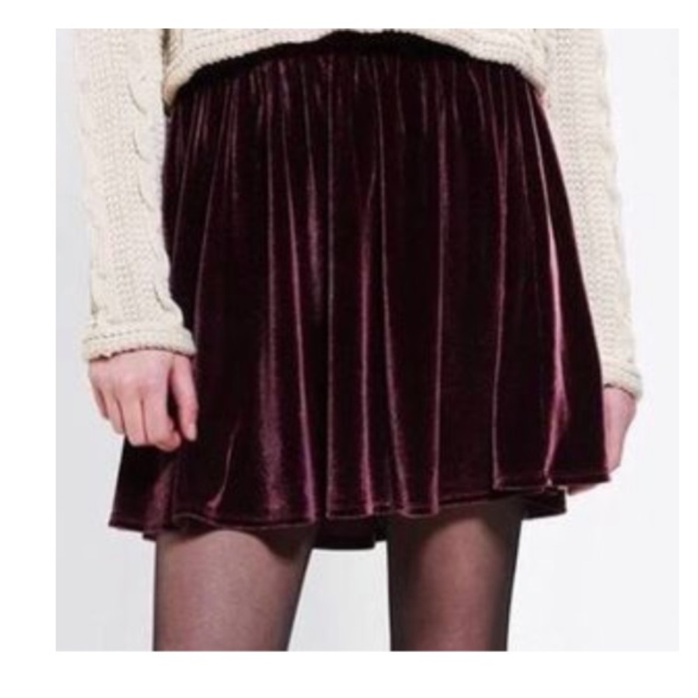 Urban Outfitters ecote velvet skirt size Small